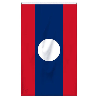 The national flag of Laos for sale online to buy from Atlantic Flag and Pole